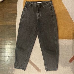 Zara charcoal mom jeans, size USA 6